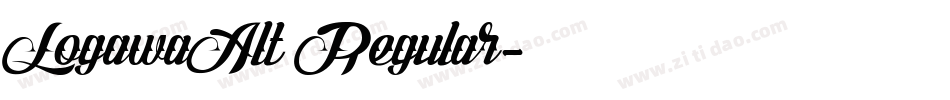 LogawaAlt Regular字体转换